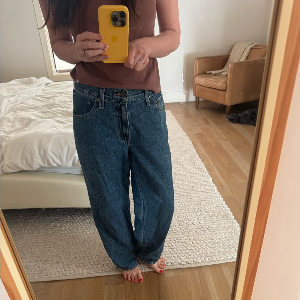 Levi's Blue Baggy Dad Jeans (26)